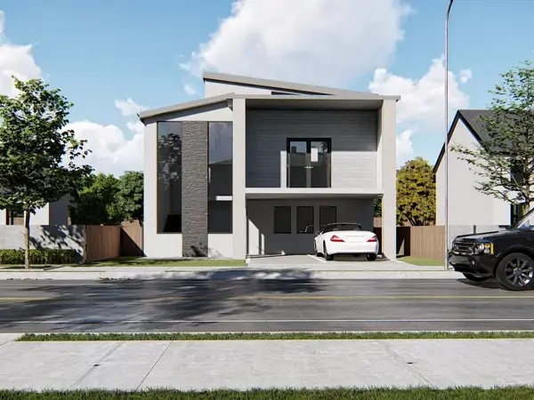 exterior rendering of the second smart home completed in bicester