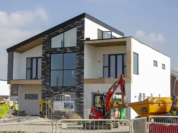 House being built in Graven Hill