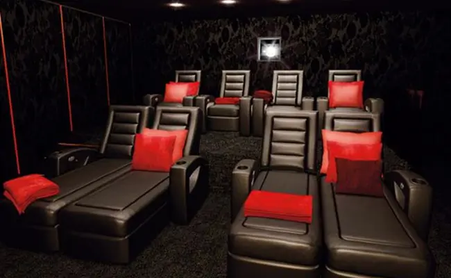 Luxury home cinema seating