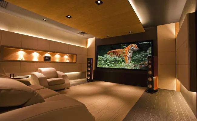 Cozy home cinema