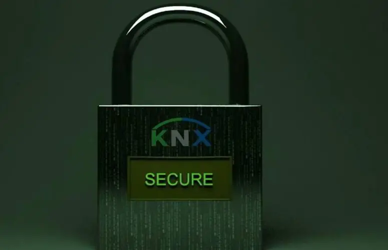 KNX Logo on secure padlock