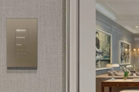 Lutron luxury control pannel