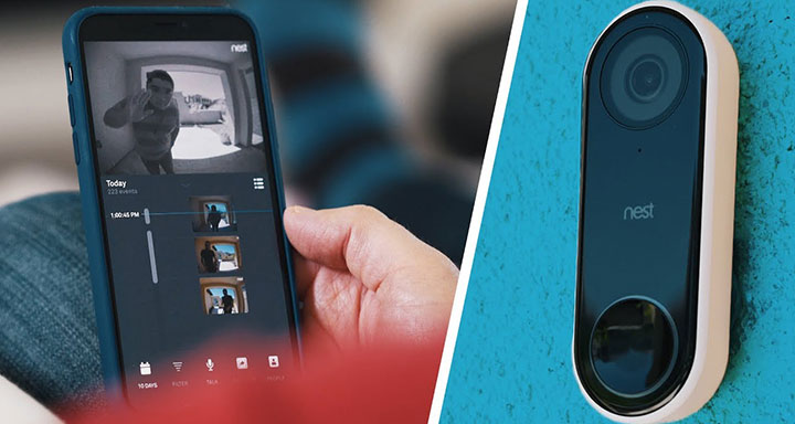 Nest doorbell with app on mobile