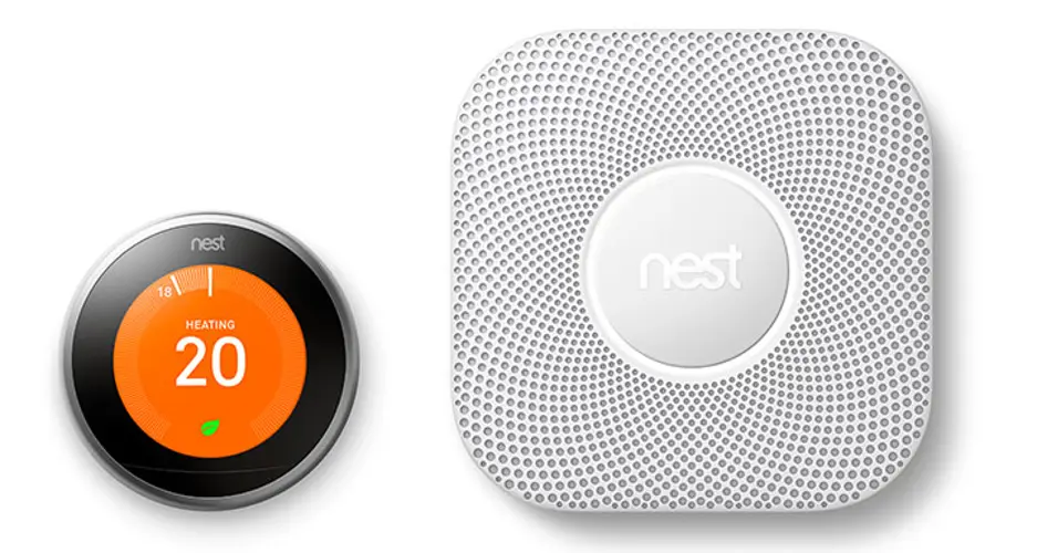 Nest smart thermostat and protect