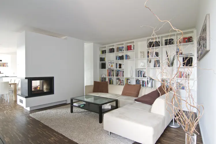 Nice lounge with smart fireplace